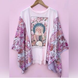 Dolly Parton Poncho top by Blue Velvet EUC L/XL
